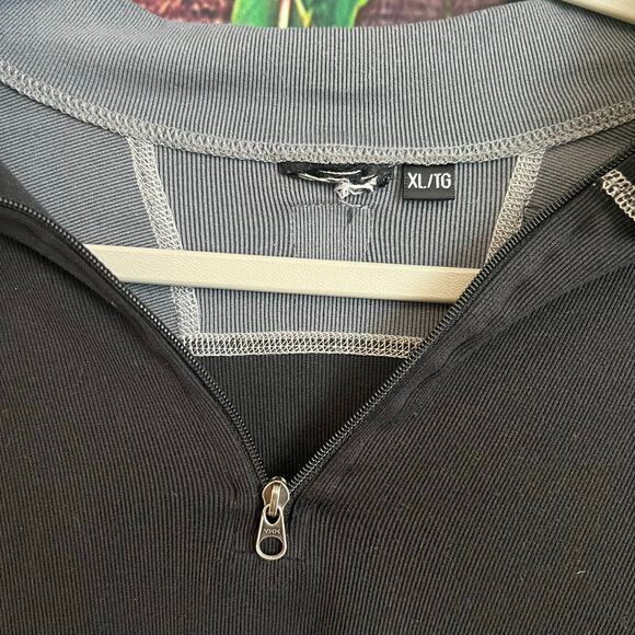 Kuhl 1/4 Quarter Zip Pullover Jacket Mens XL Gray Black Outdoor Hiking Active - Picture 2 of 4